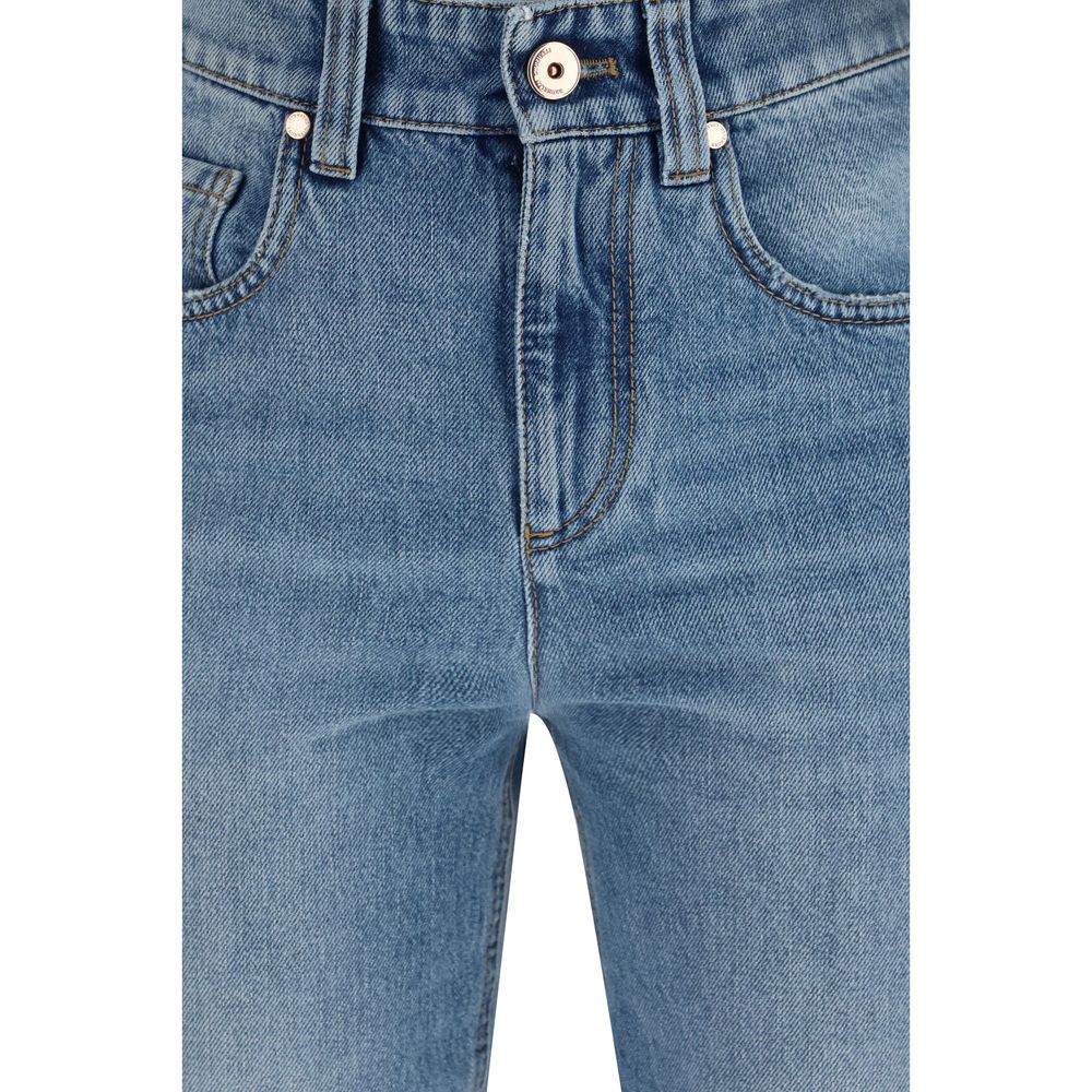 Blue Cotton Jeans Denim