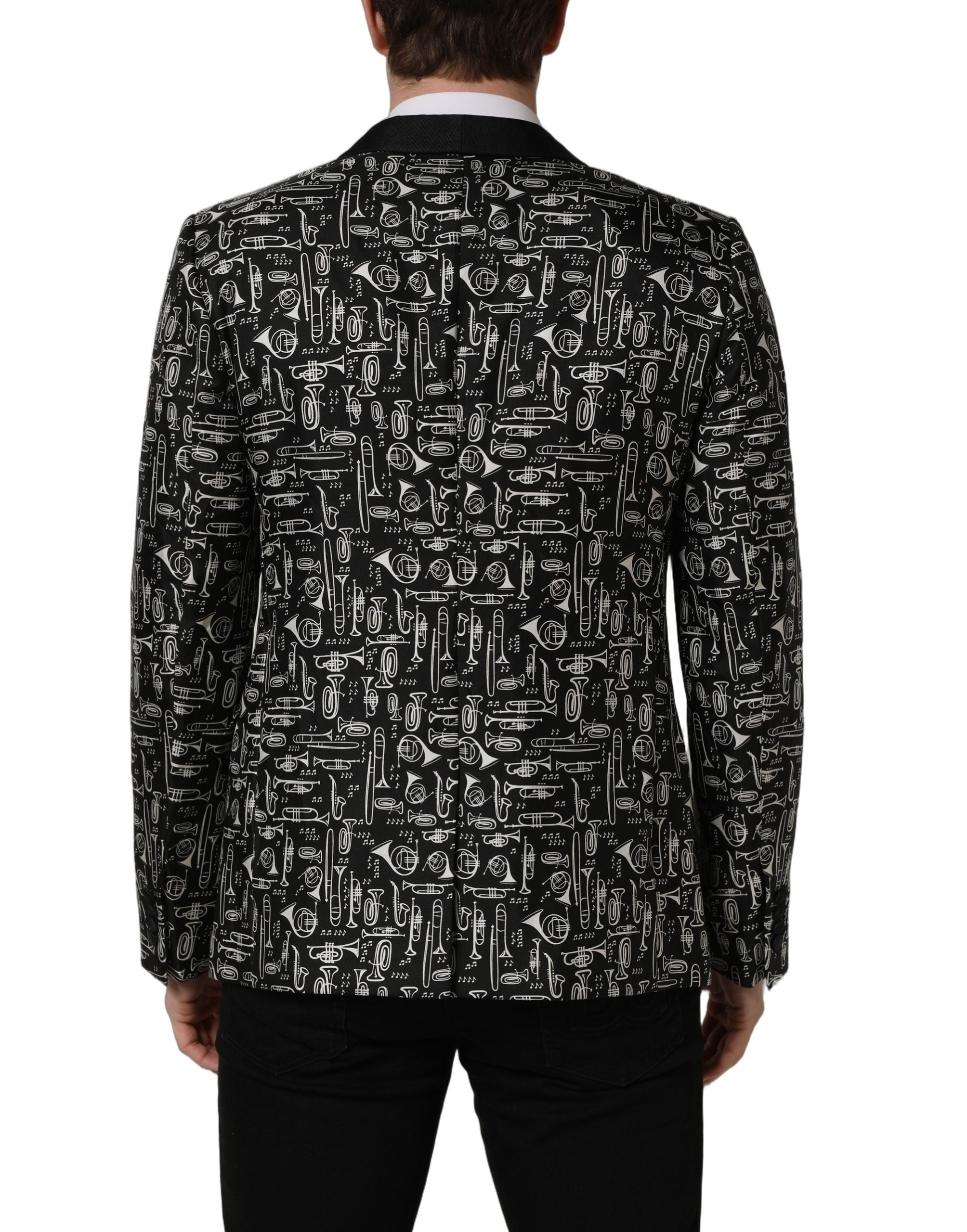 Black Crystal Embellished Coat Blazer Jacket