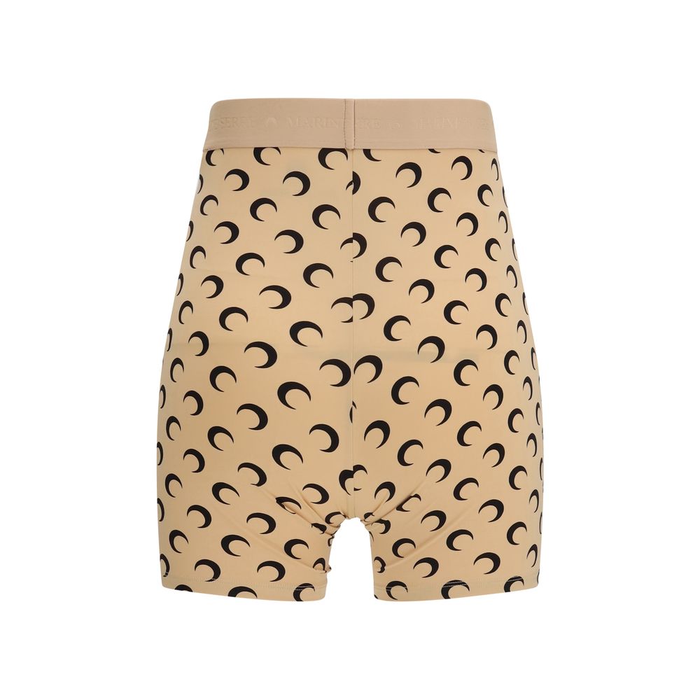 Beige Polyamide Bermuda Shorts