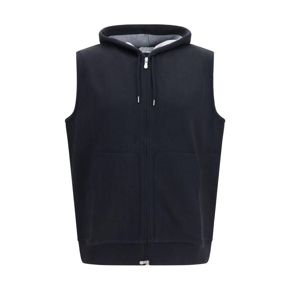 Black Cotton Sweatshirt