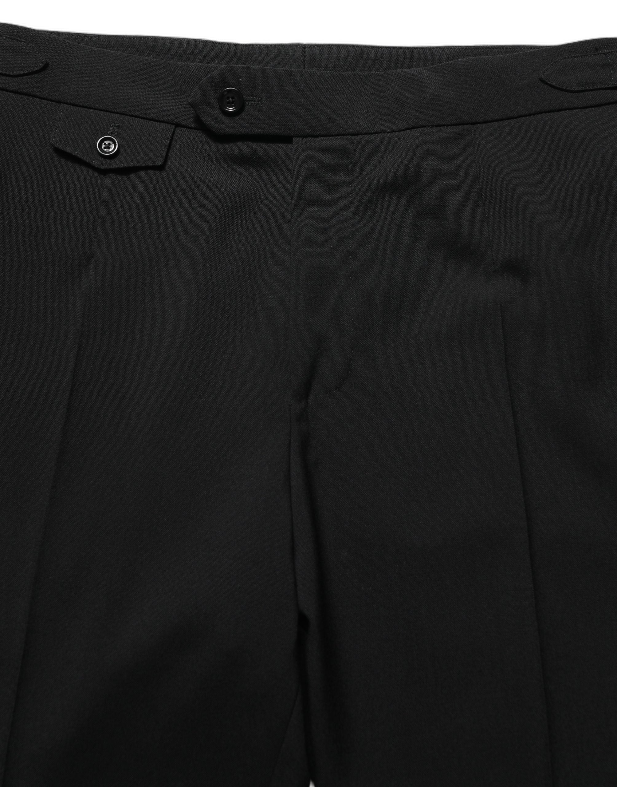 Black Tapered Leg Men Dress Trouser Pants