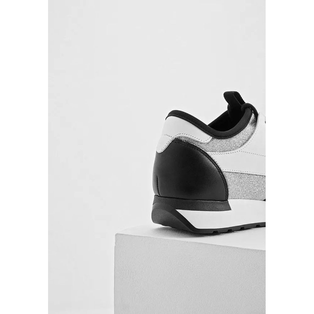 Blue Polyamide Athletic Sneakers