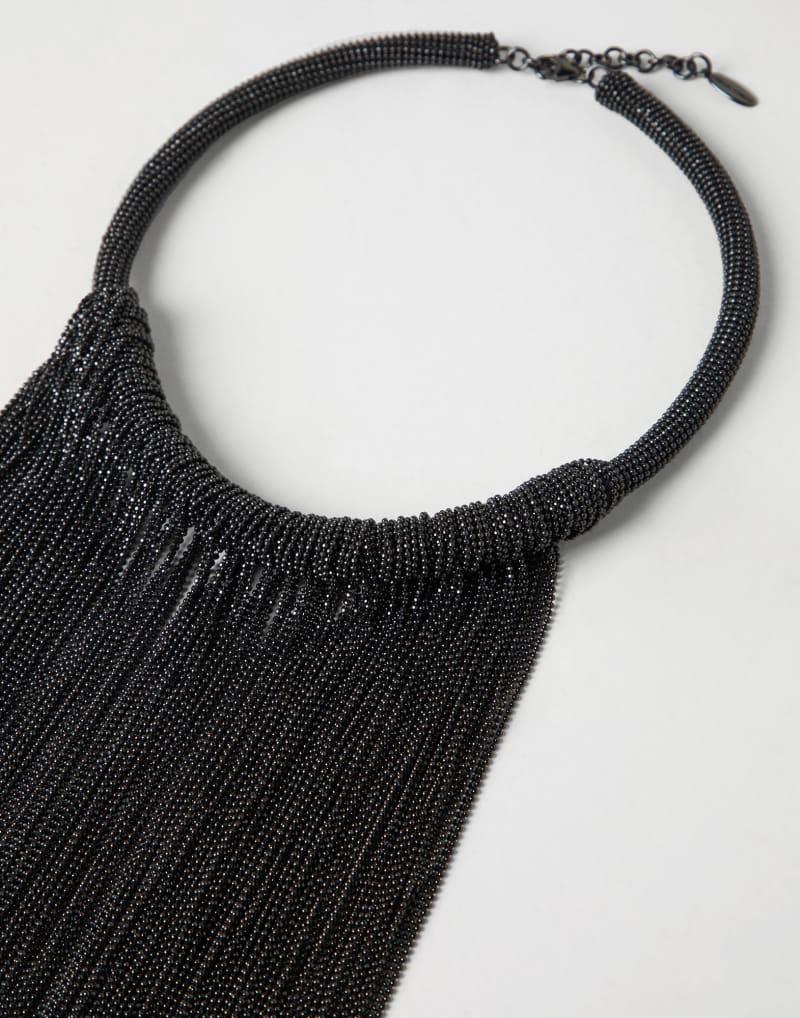 Gray Brass Necklace