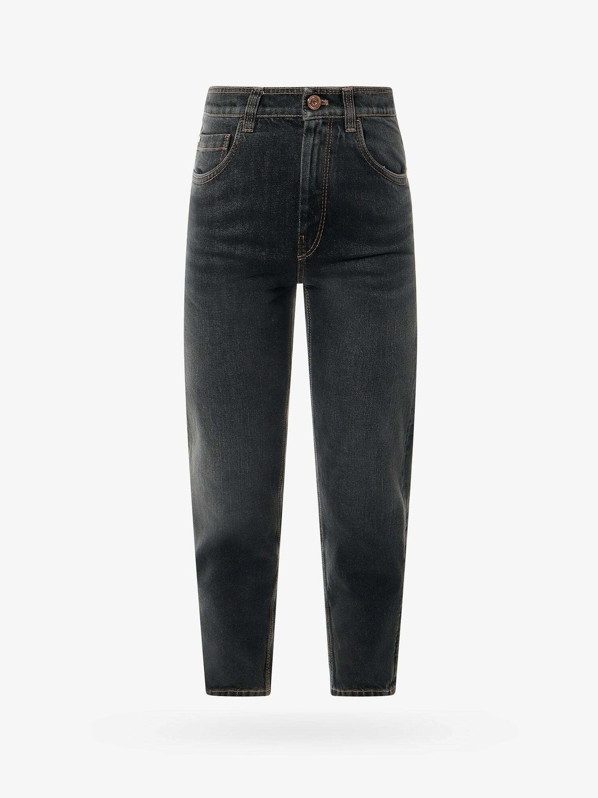Black Cotton Relaxed Fit Jeans