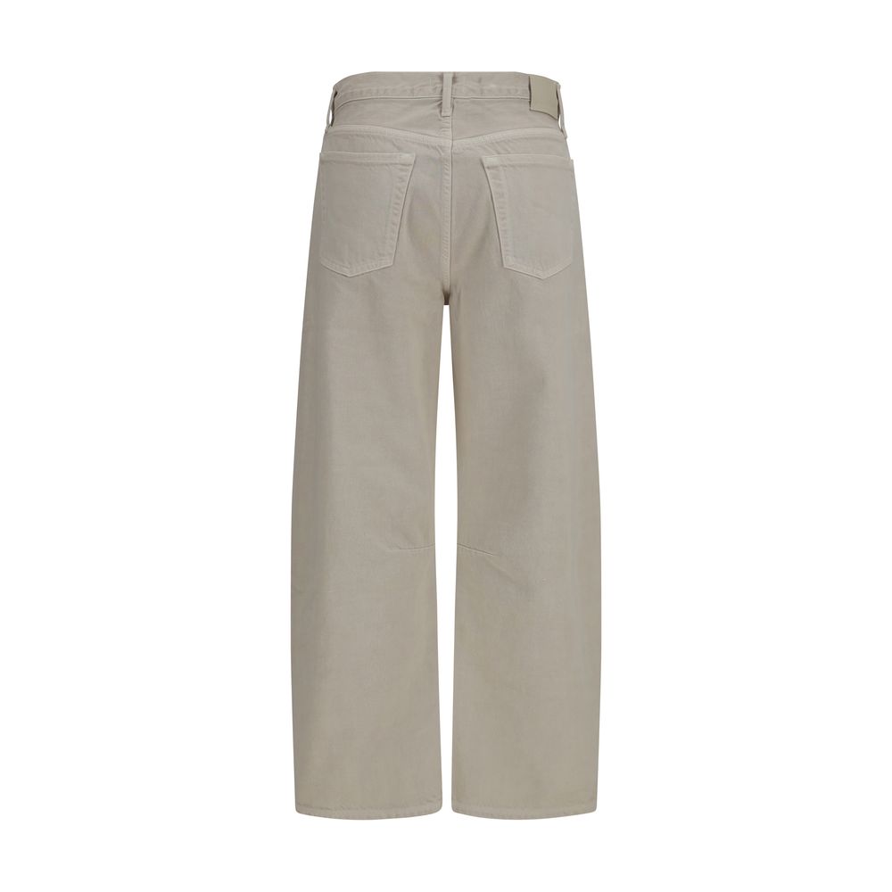 Beige Cotton Jeans Denim