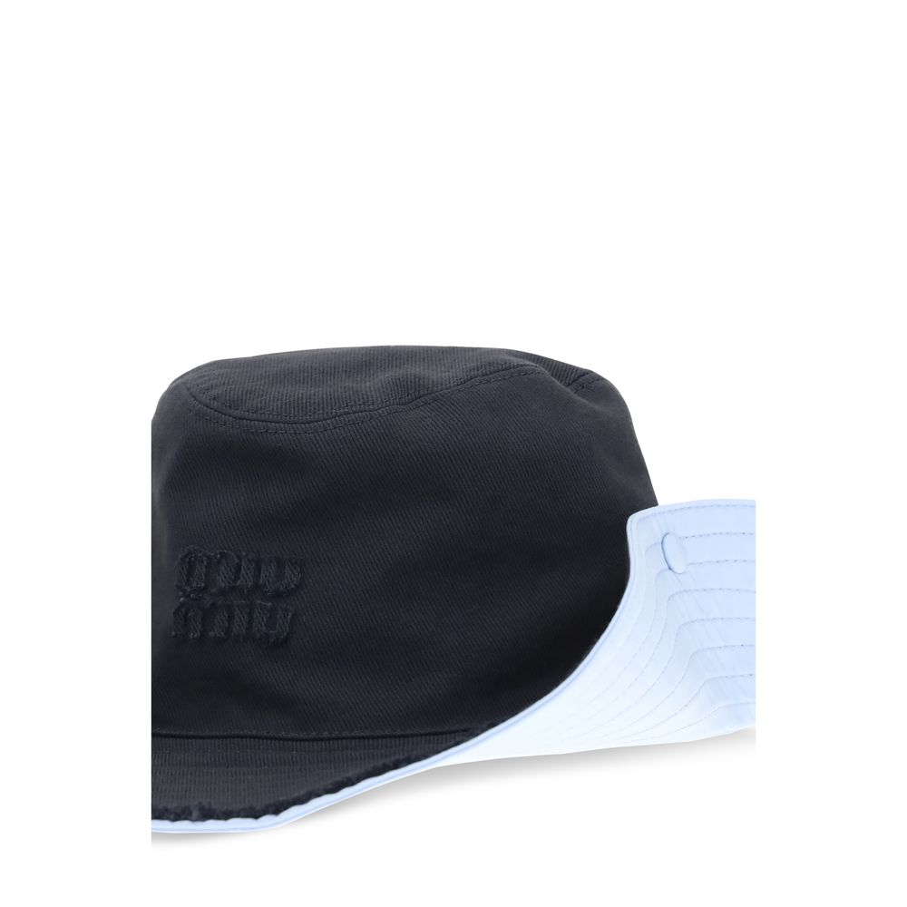 Blue Cotton Bucket Hat