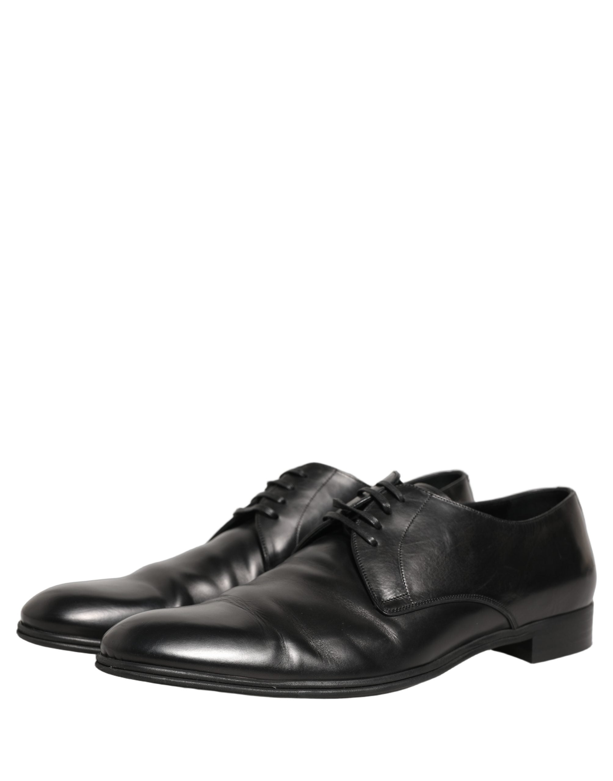 Black Leather Men Derby Dress Formal Shoes