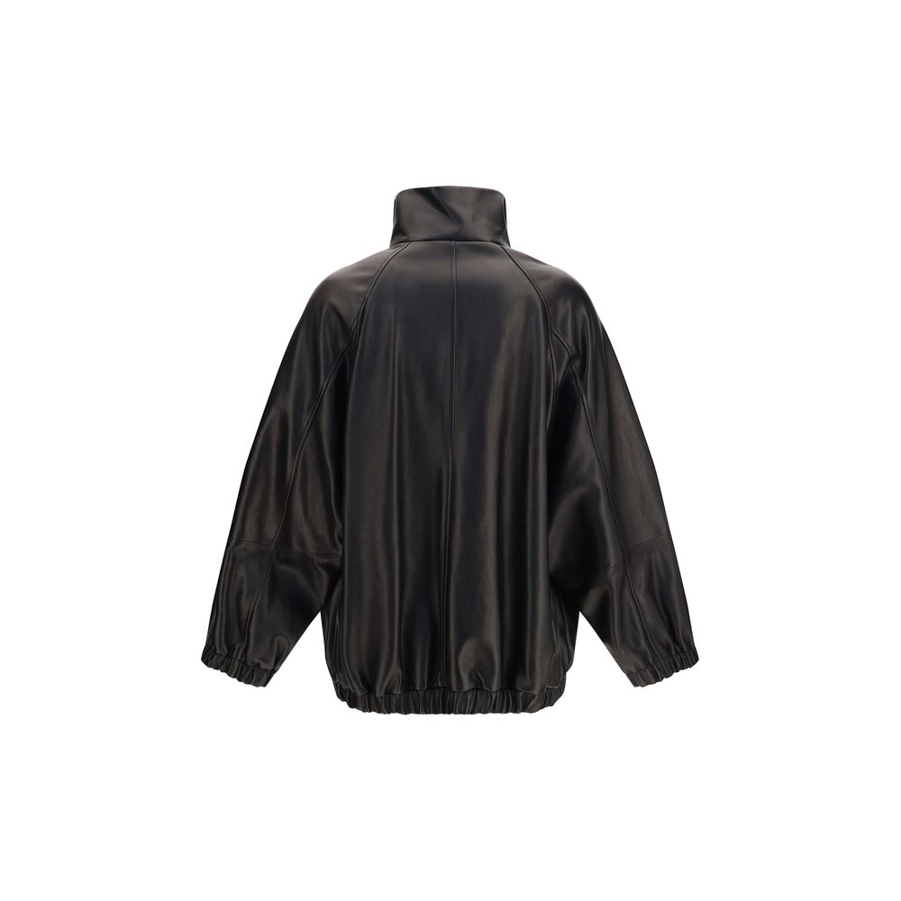 Black Lamb Ovis Aries Aries Leather Jacket