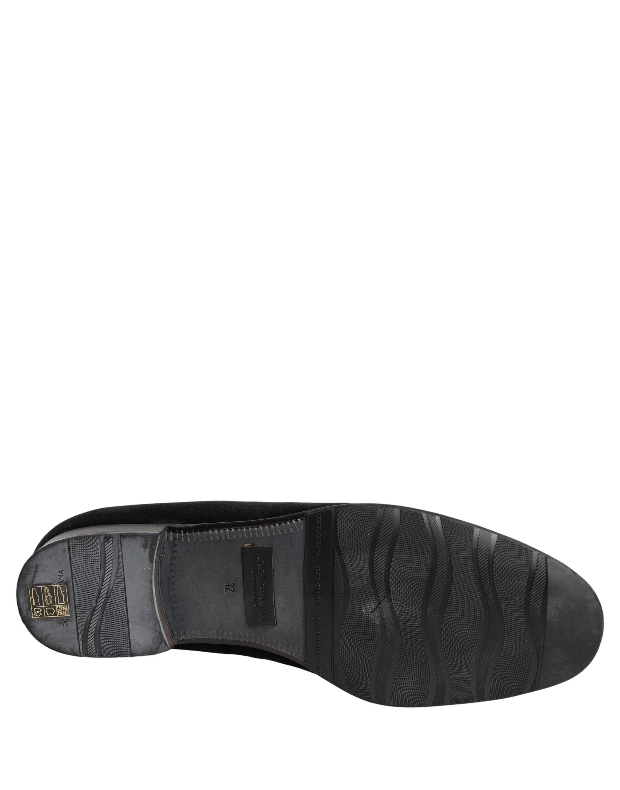 Black Velvet Loafers Formal Men Dress Shoes
