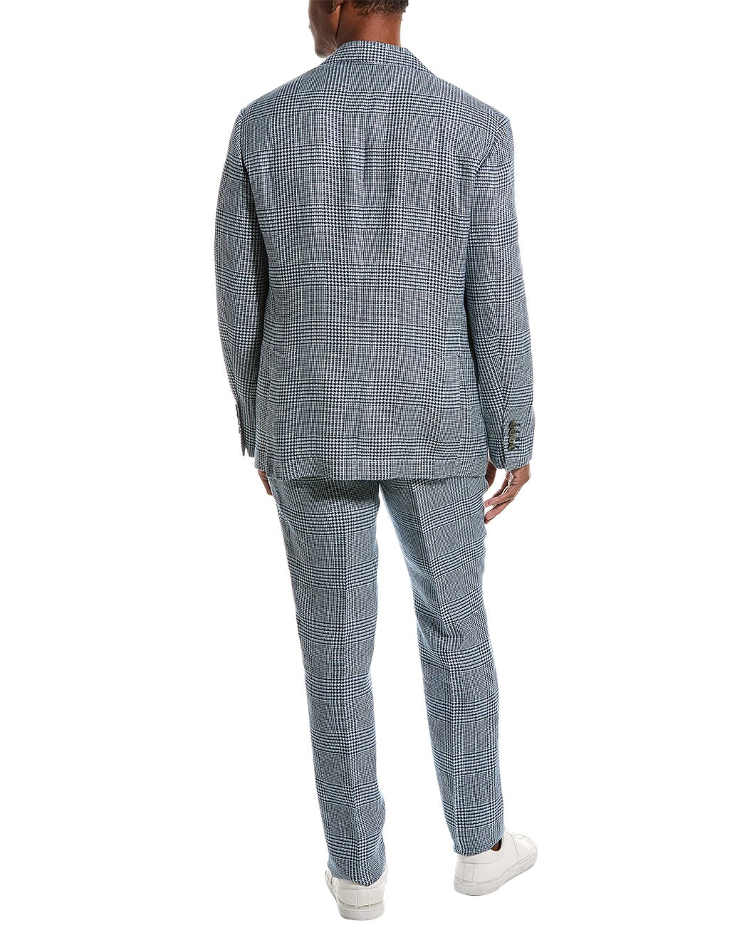 Blue Linen Two-Piece Suit