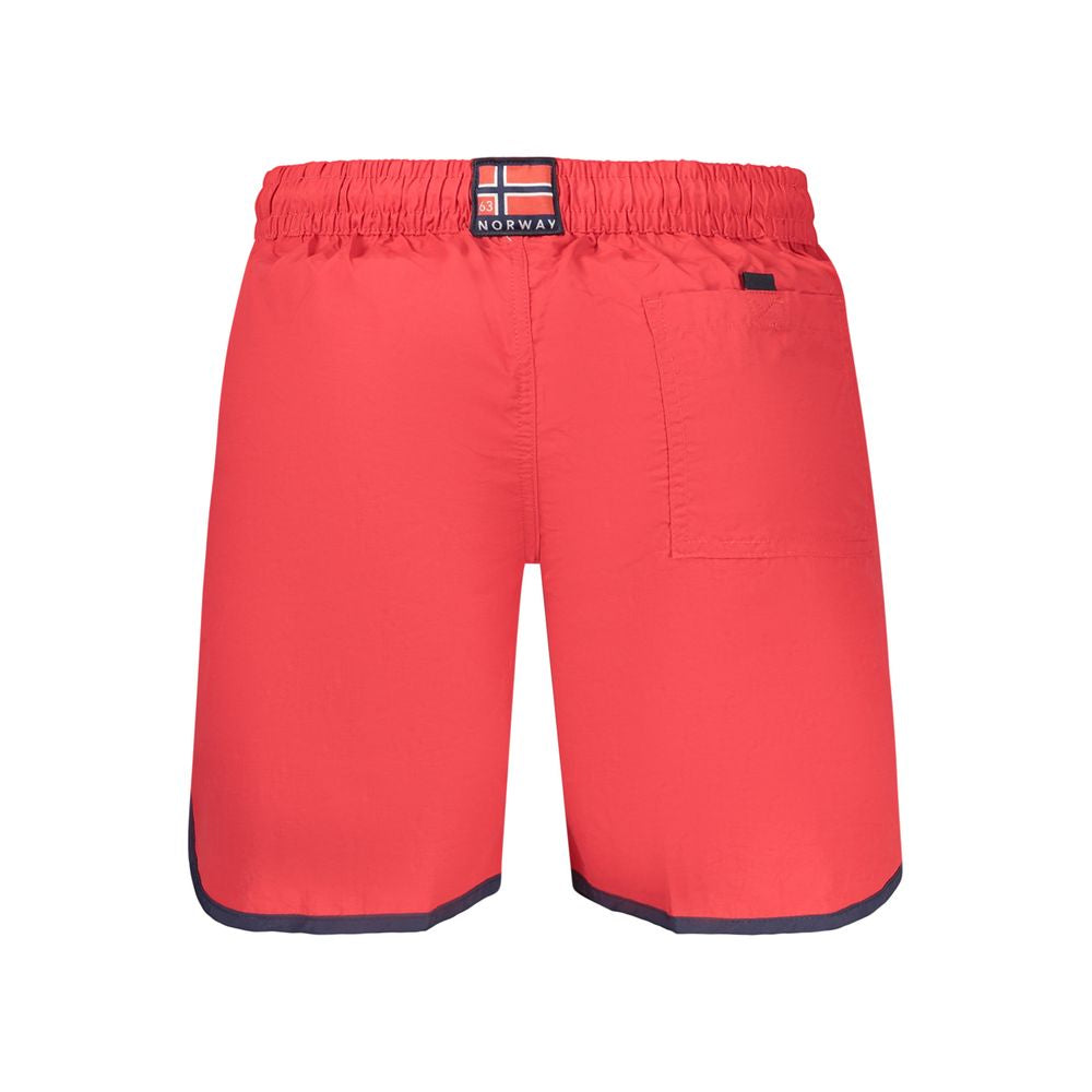 Rosso Polyamide Men's Swim Shorts