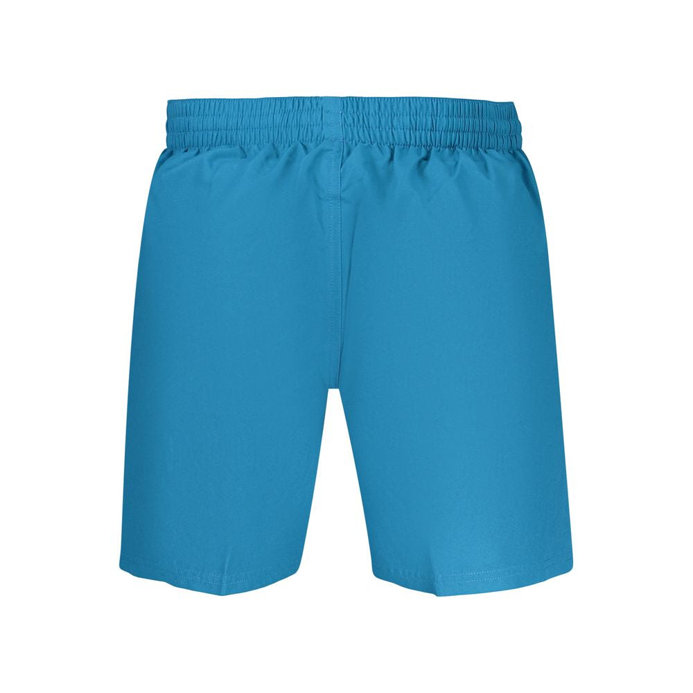 Blue Polyester Men's Swimwear