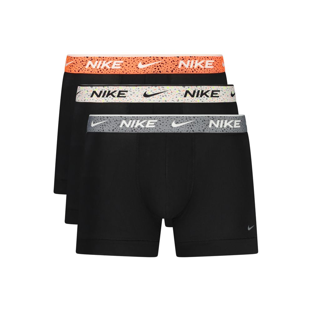 Black Cotton Men's Shorts