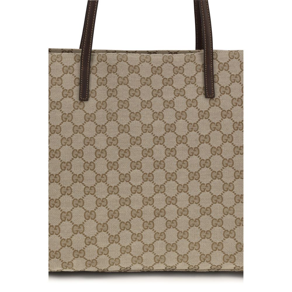 Beige Fabric Handbag