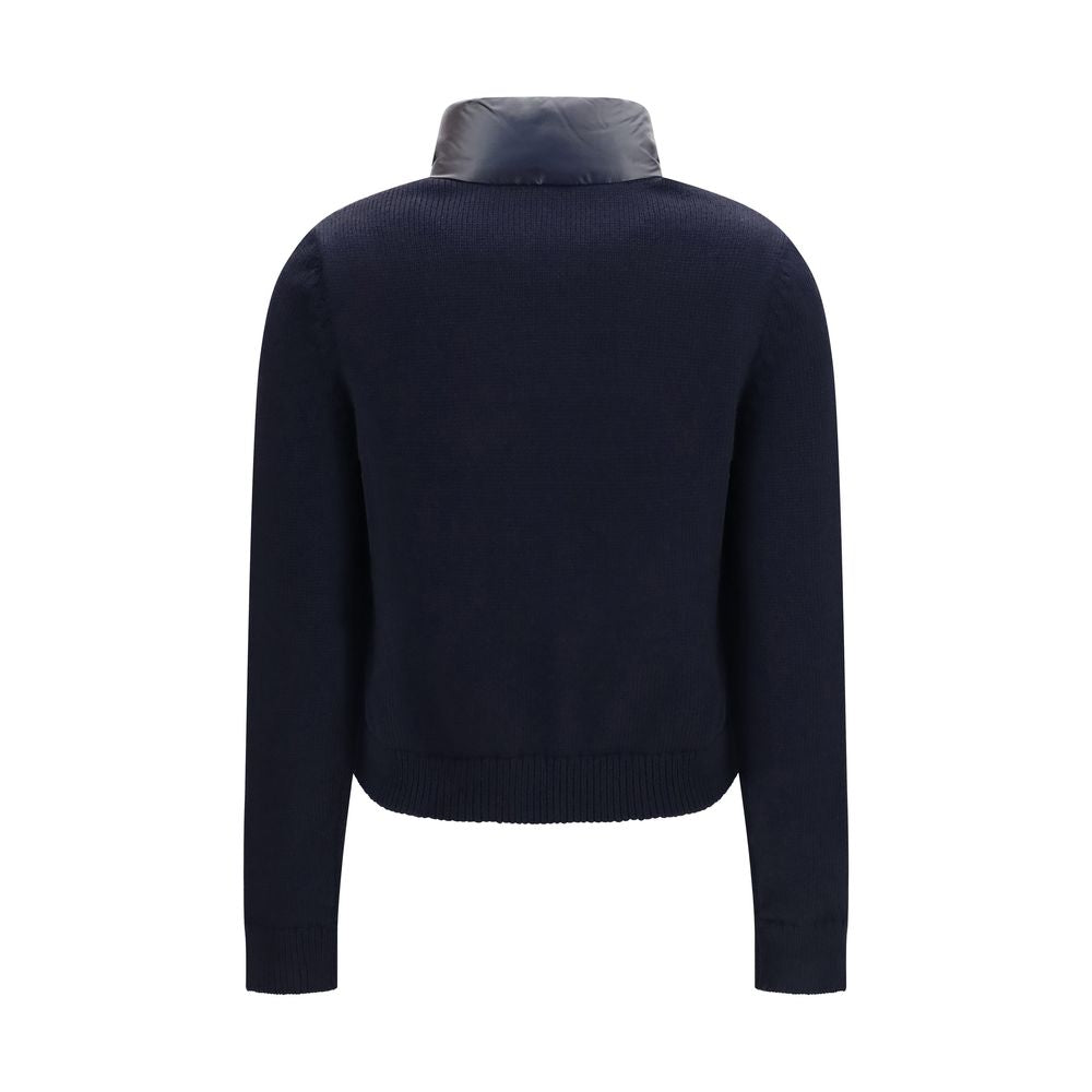 Blue Polyamide Cardigan