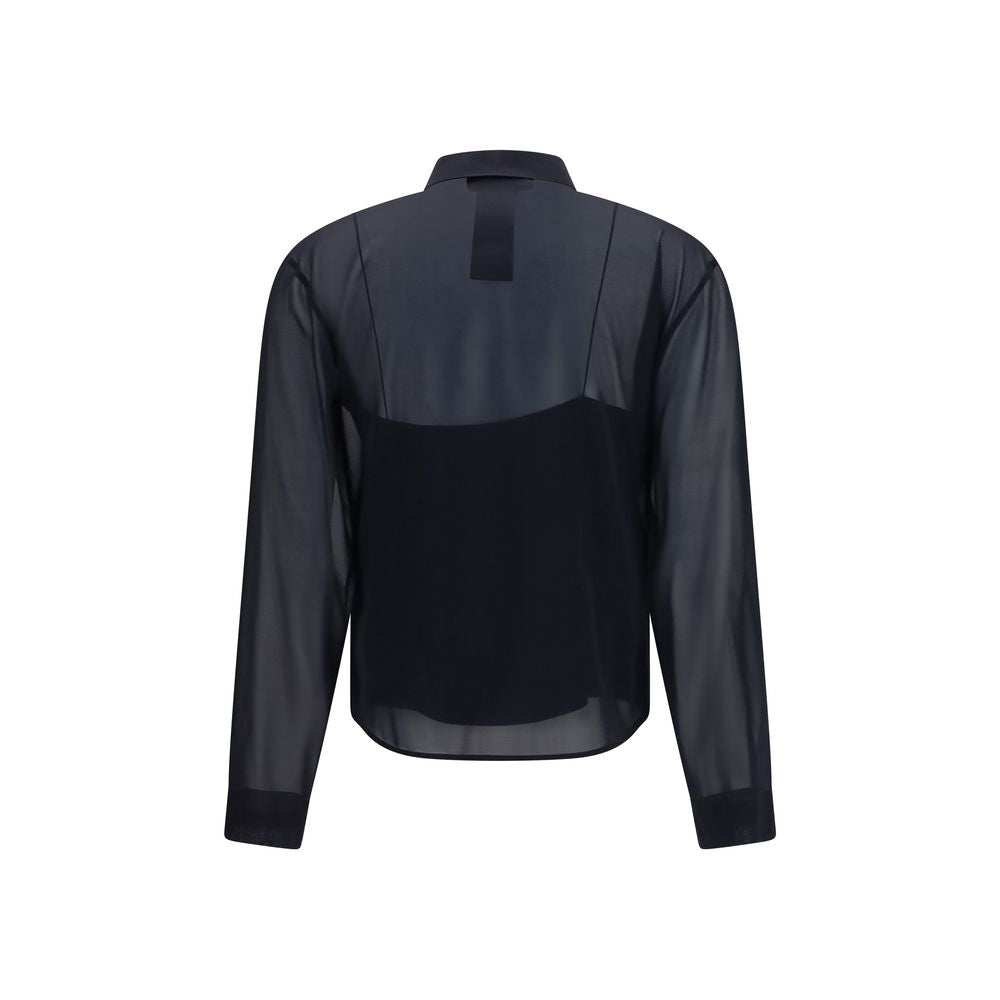 Black Silk Dress Shirt