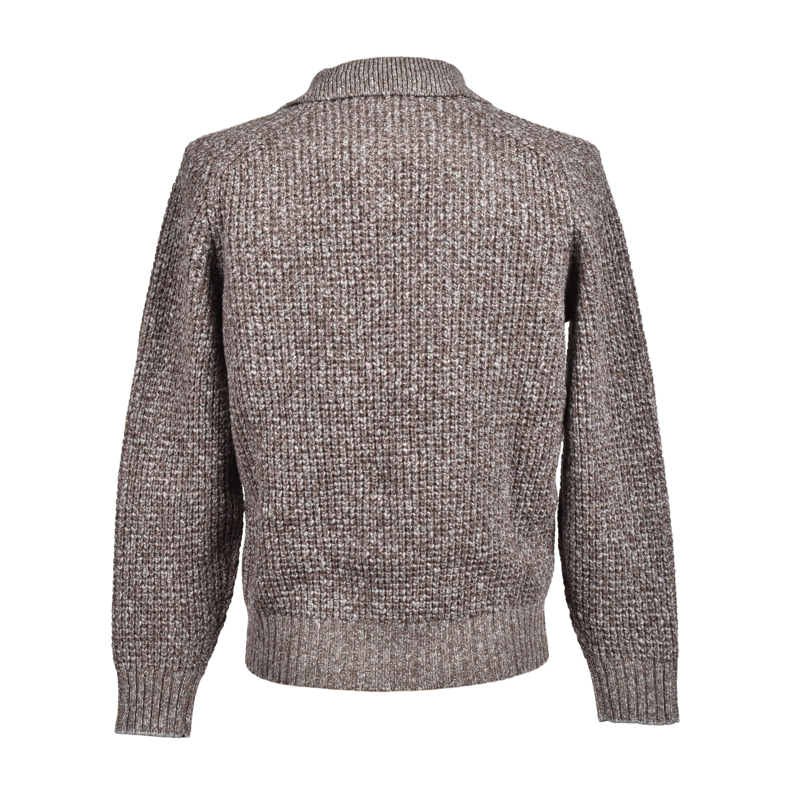 Brown Elastane Sweatshirt
