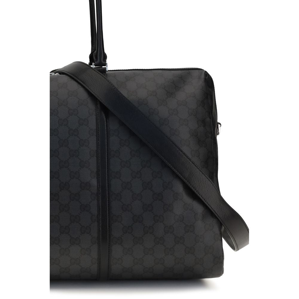Black Fabric Shoulder Bag