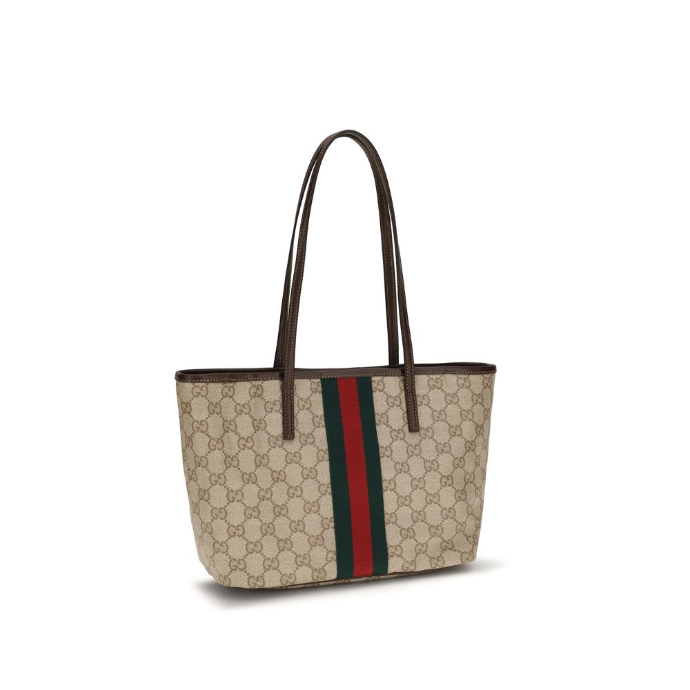 Beige Cotton Shoulder Bag