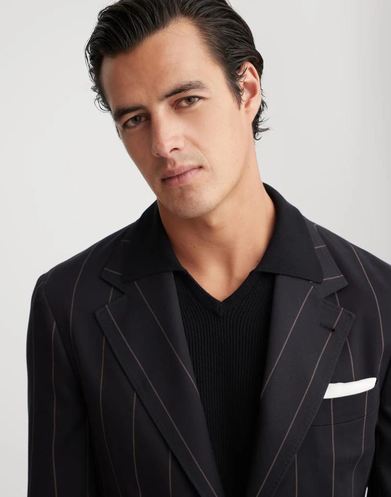 Bicolor Wool Blazer