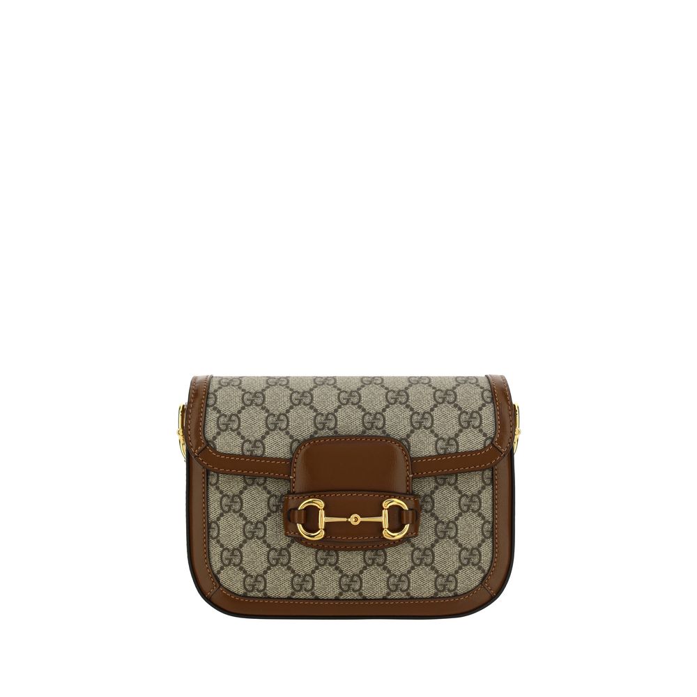 Brown Polyethylene Shoulder Bag