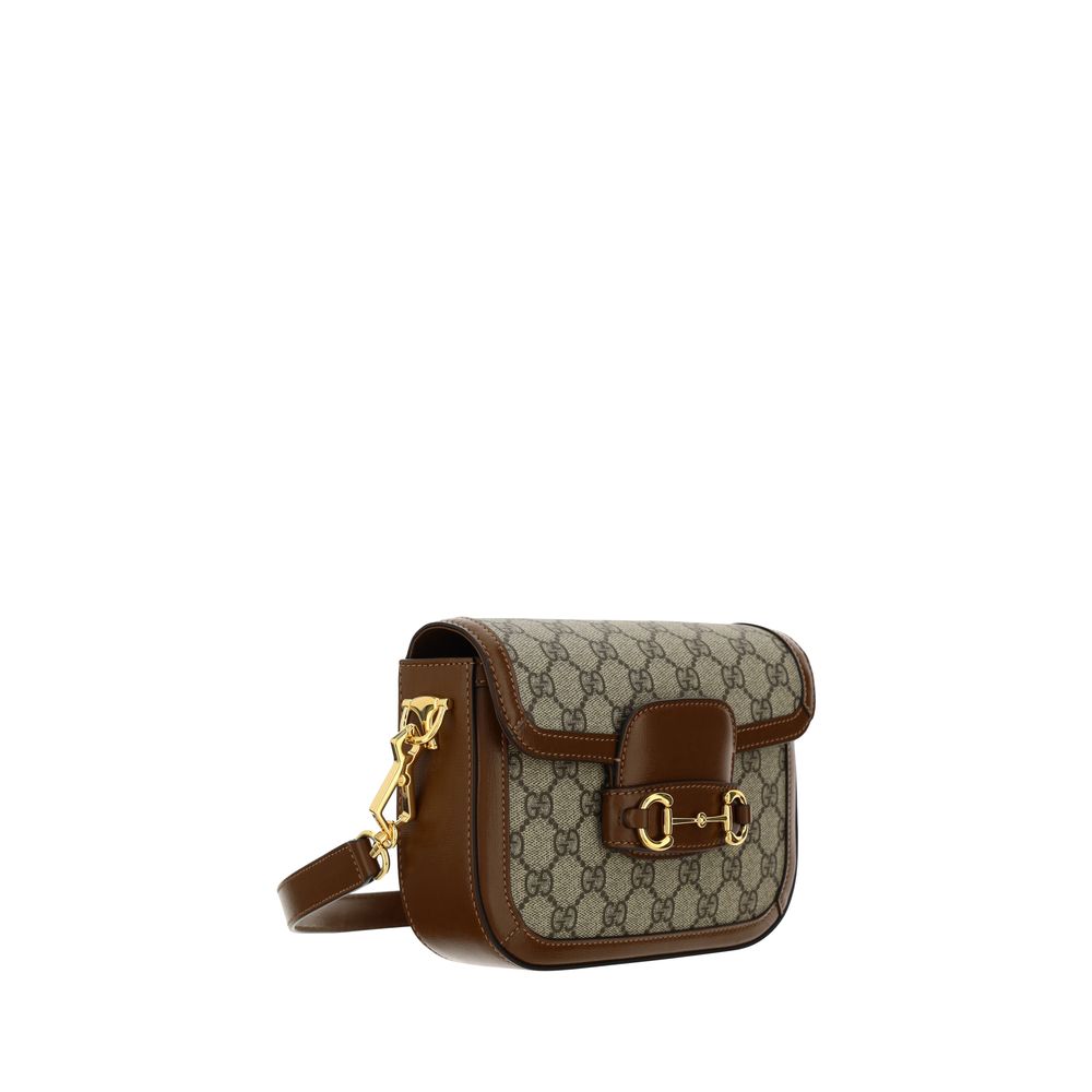 Brown Polyethylene Shoulder Bag