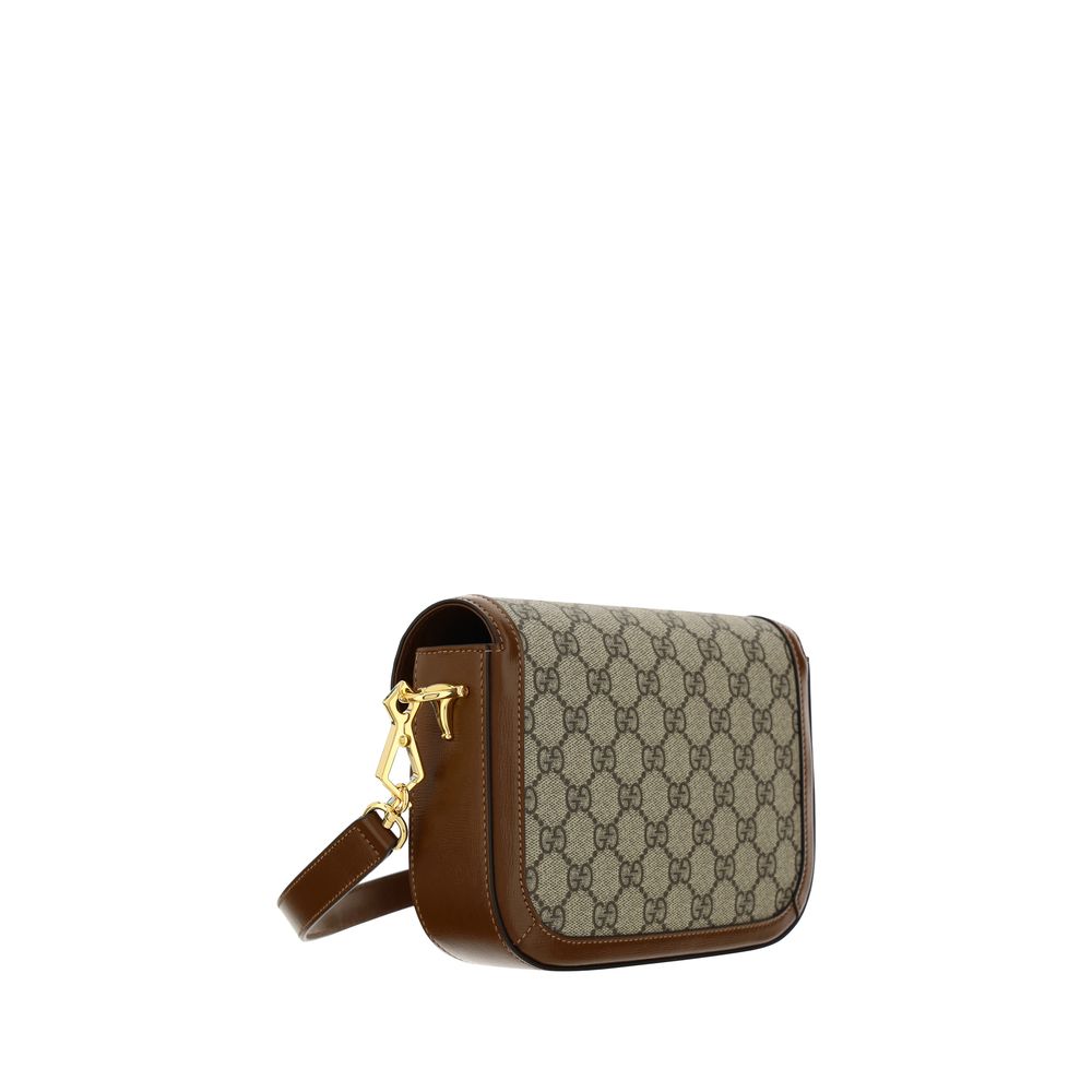 Brown Polyethylene Shoulder Bag