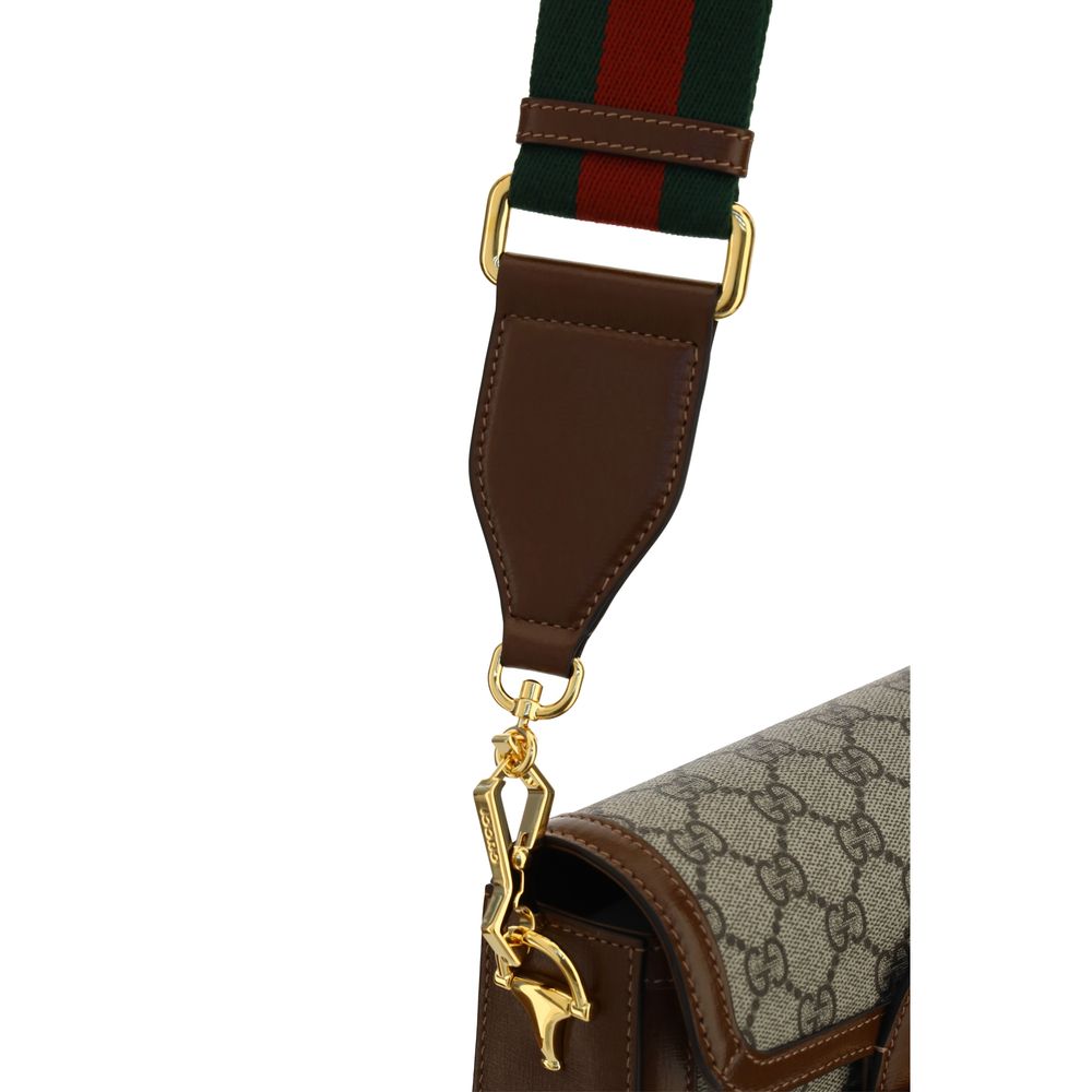 Brown Polyethylene Shoulder Bag