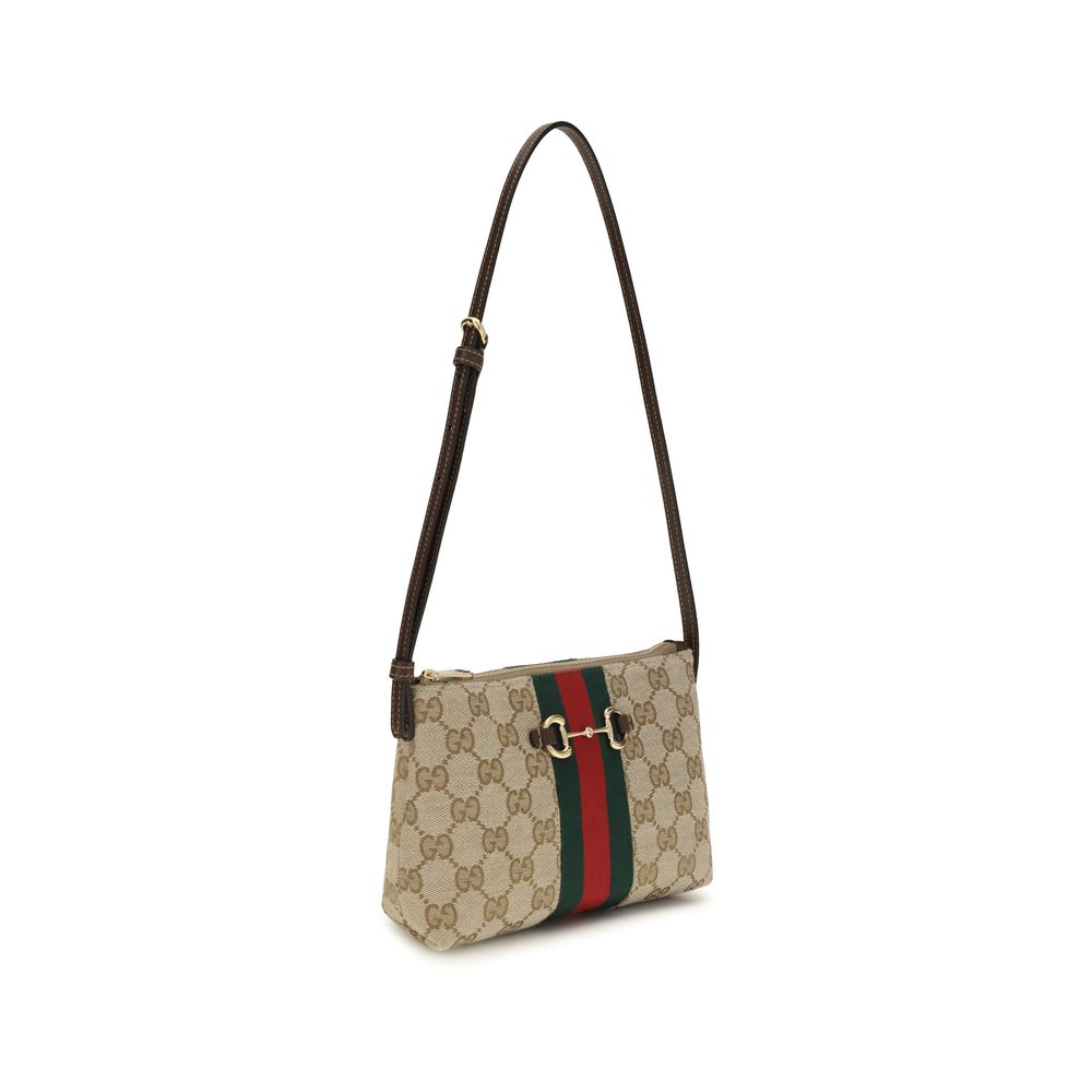 Beige Fabric Shoulder Bag
