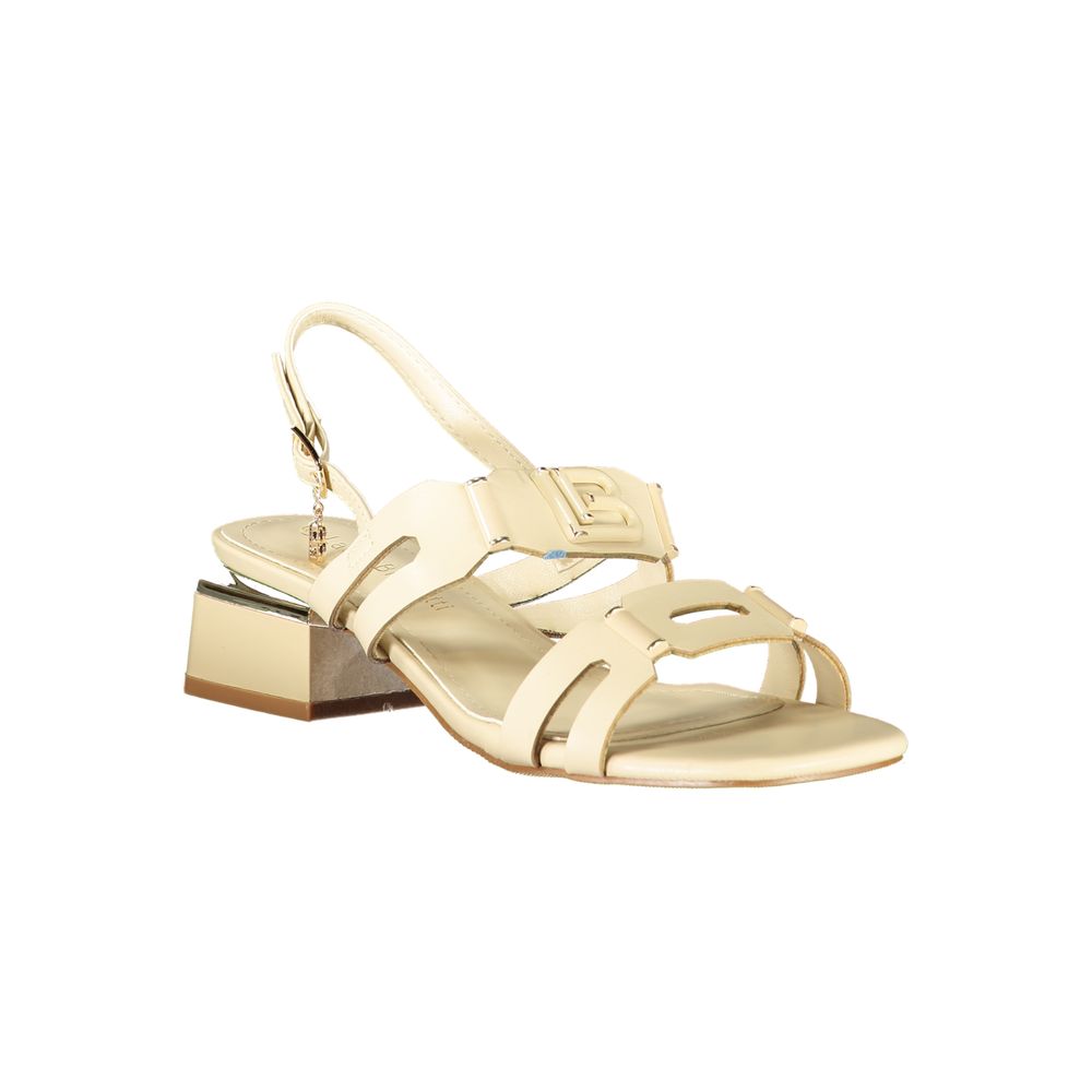 Beige Polyethylene Flat Sandals