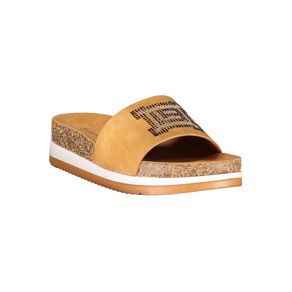 Brown Polyethylene Slippers