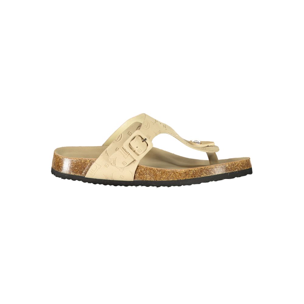 Beige Polyethylene Flip-Flop Sandals