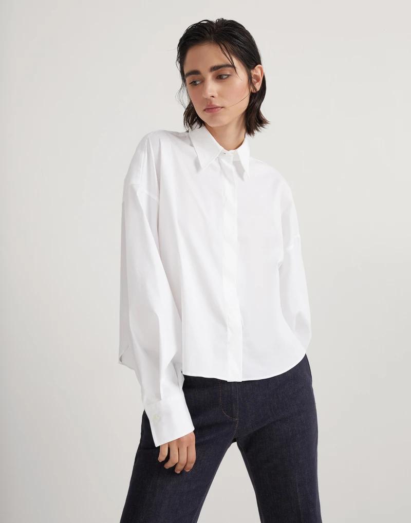White Cotton Dress Shirt