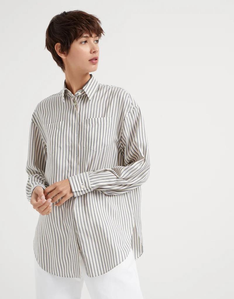 Multicolor Silk Pattern Shirt