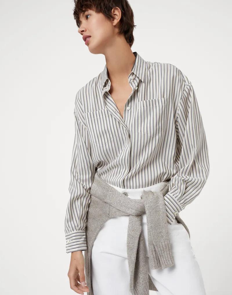 Multicolor Silk Pattern Shirt