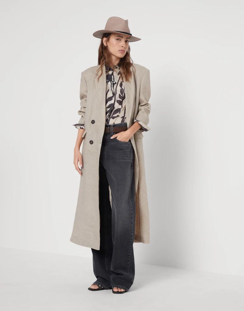 Bicolor Cotton Pattern Shirt