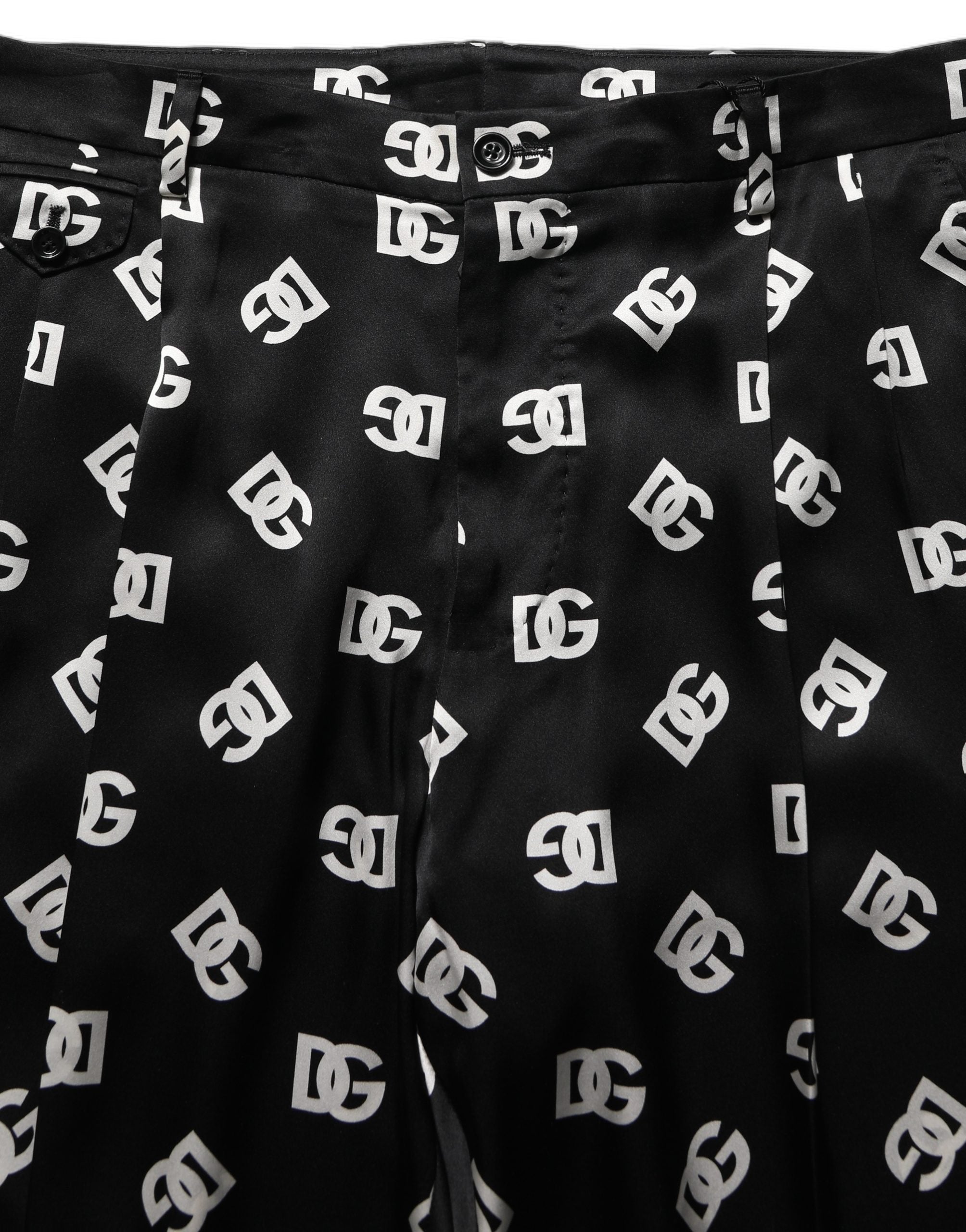 Black Silk Skinny Leg Dress Men Trouser Pants
