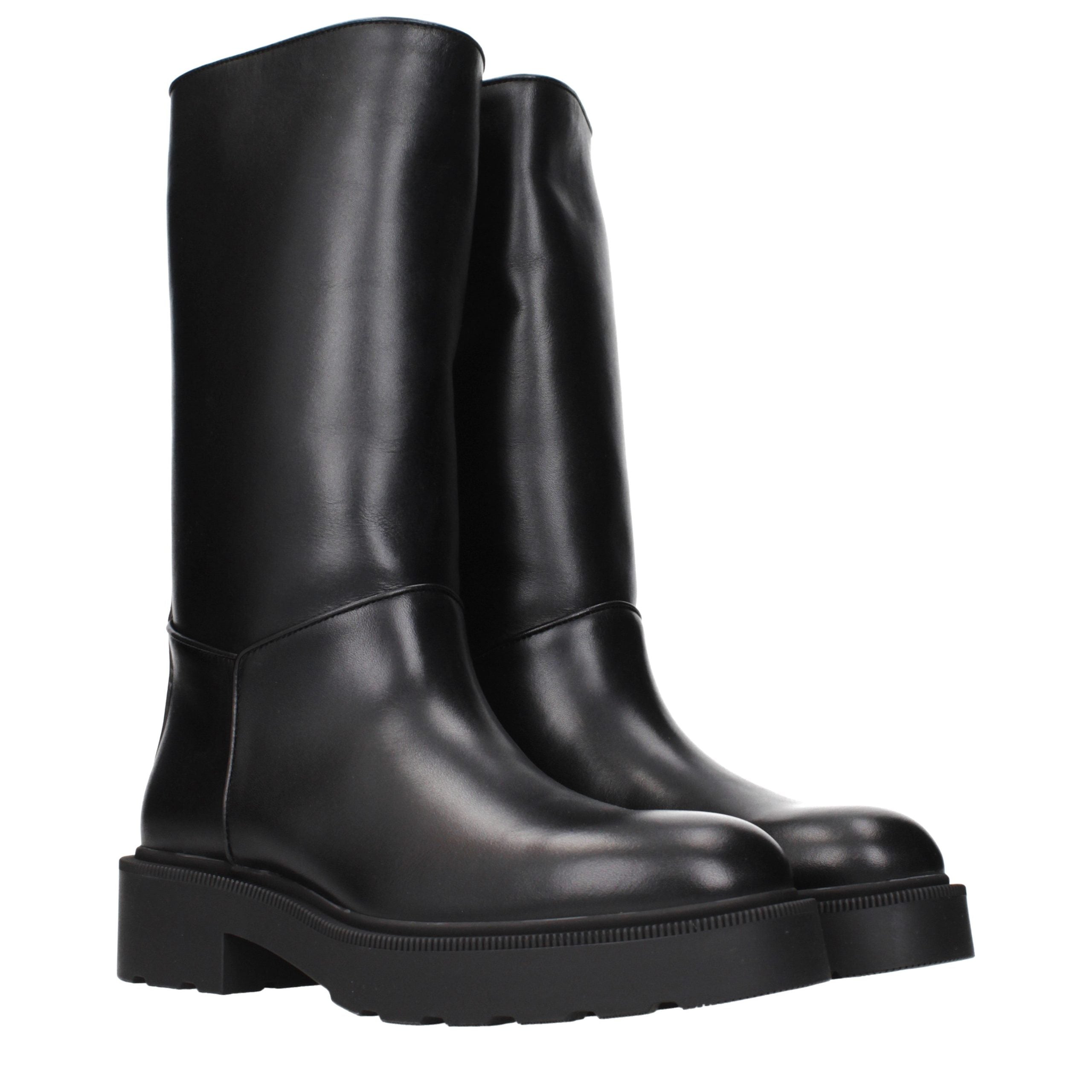 Black Leather Boots