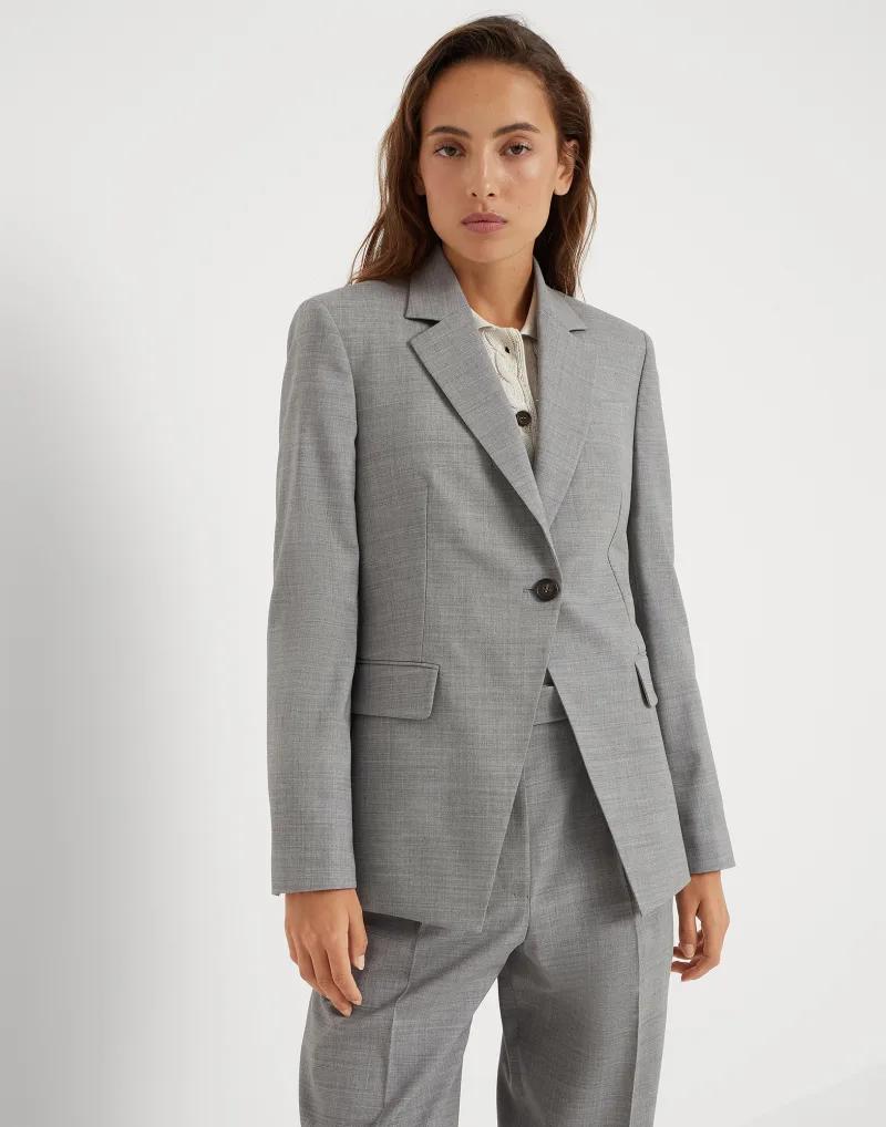 Bicolor Wool Blazer