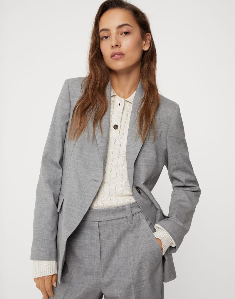 Bicolor Wool Blazer