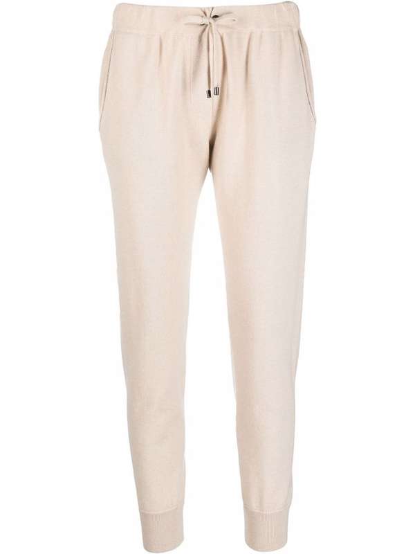 Beige Cashmere Joggers (Workout Pants)