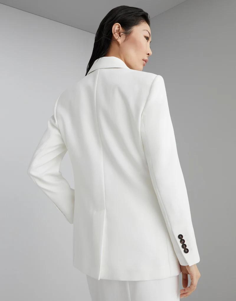 White Cotton Blazer