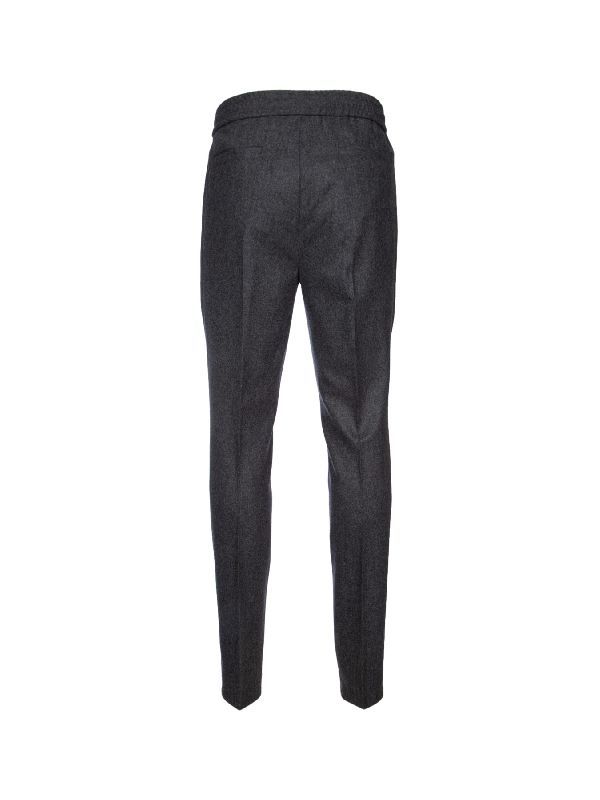 Gray Wool Casual Pants