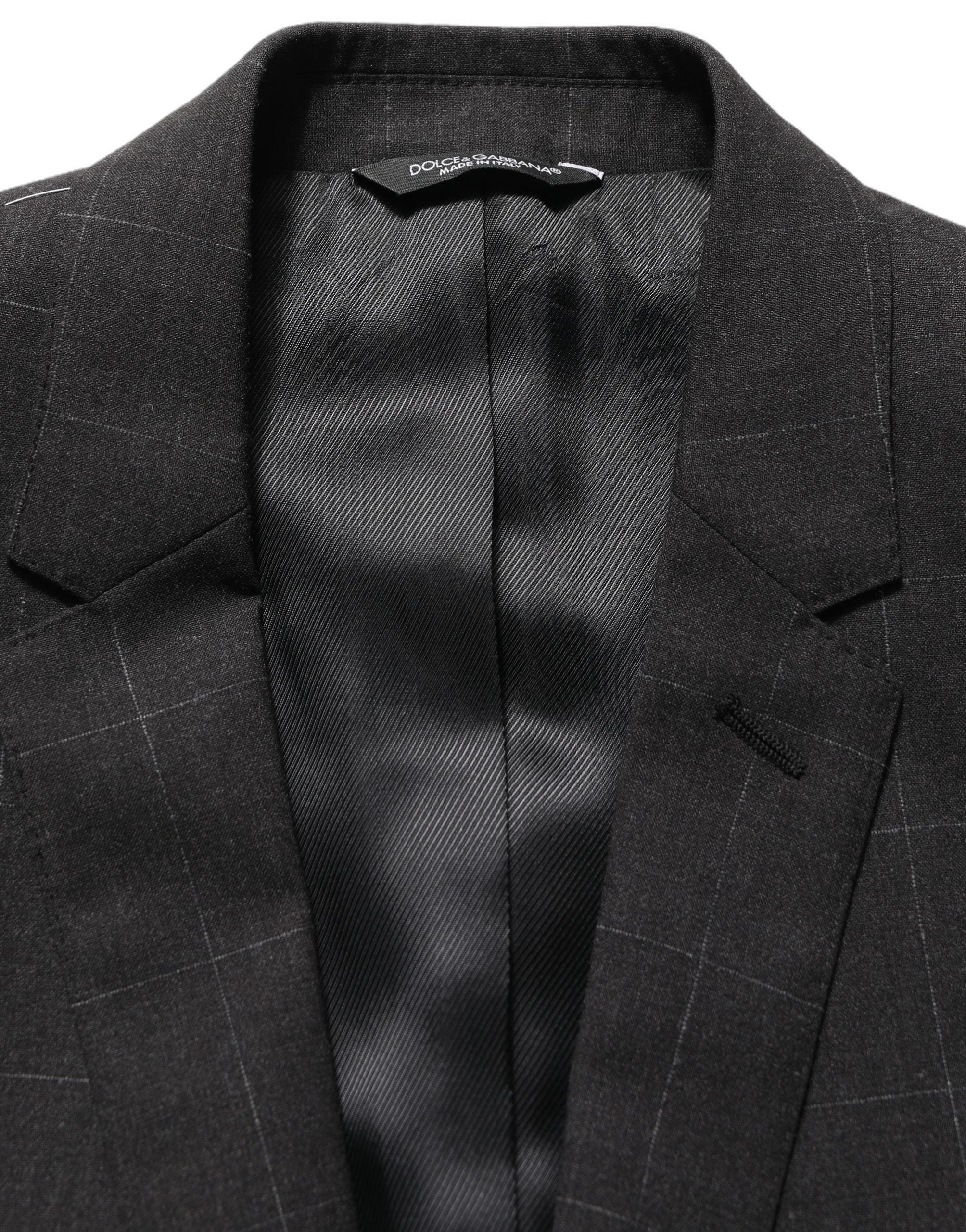Black Wool Slim Fit Formal 2 Piece Men Suit
