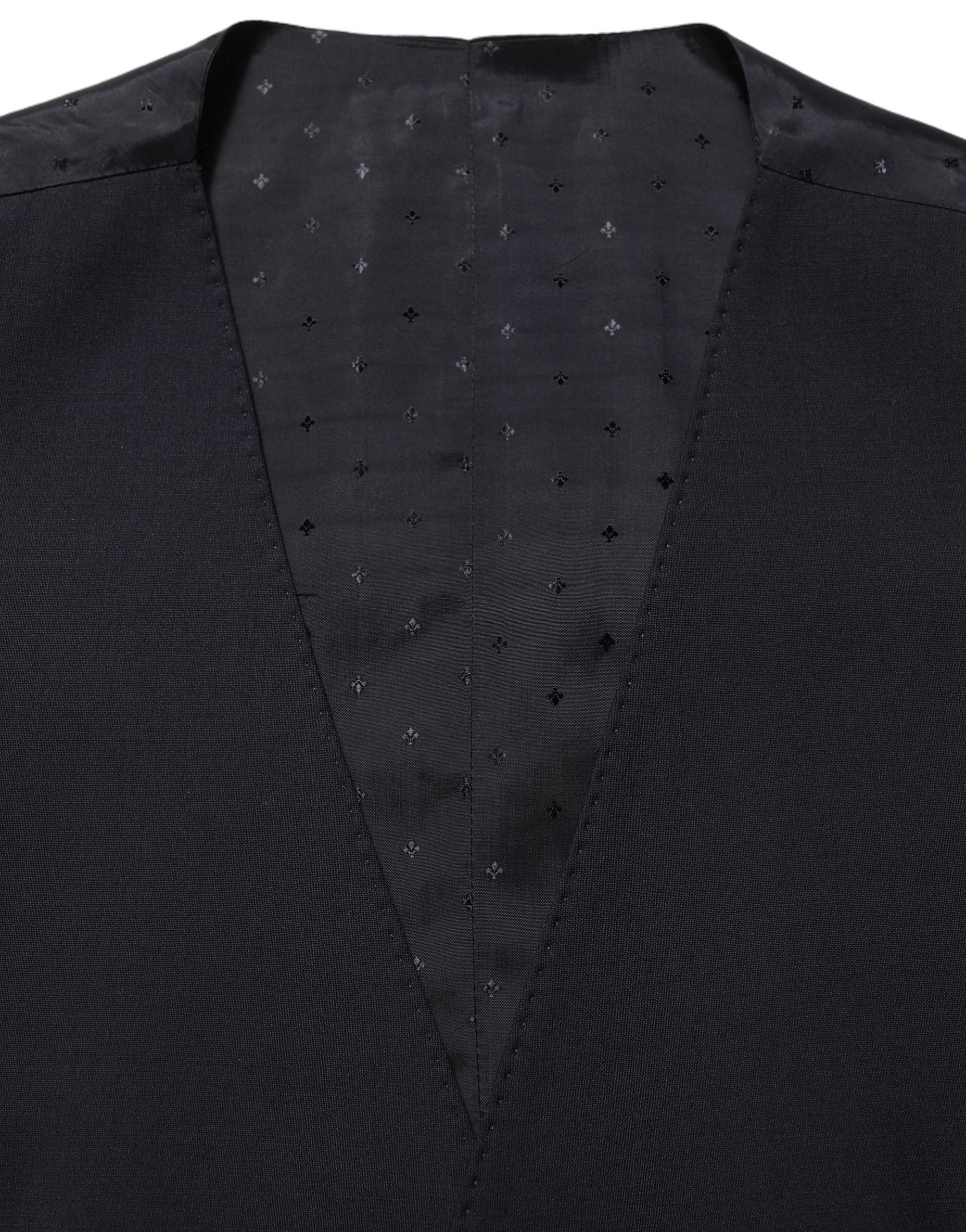 Black Wool Slim Fit Formal 3 Piece Men Suit