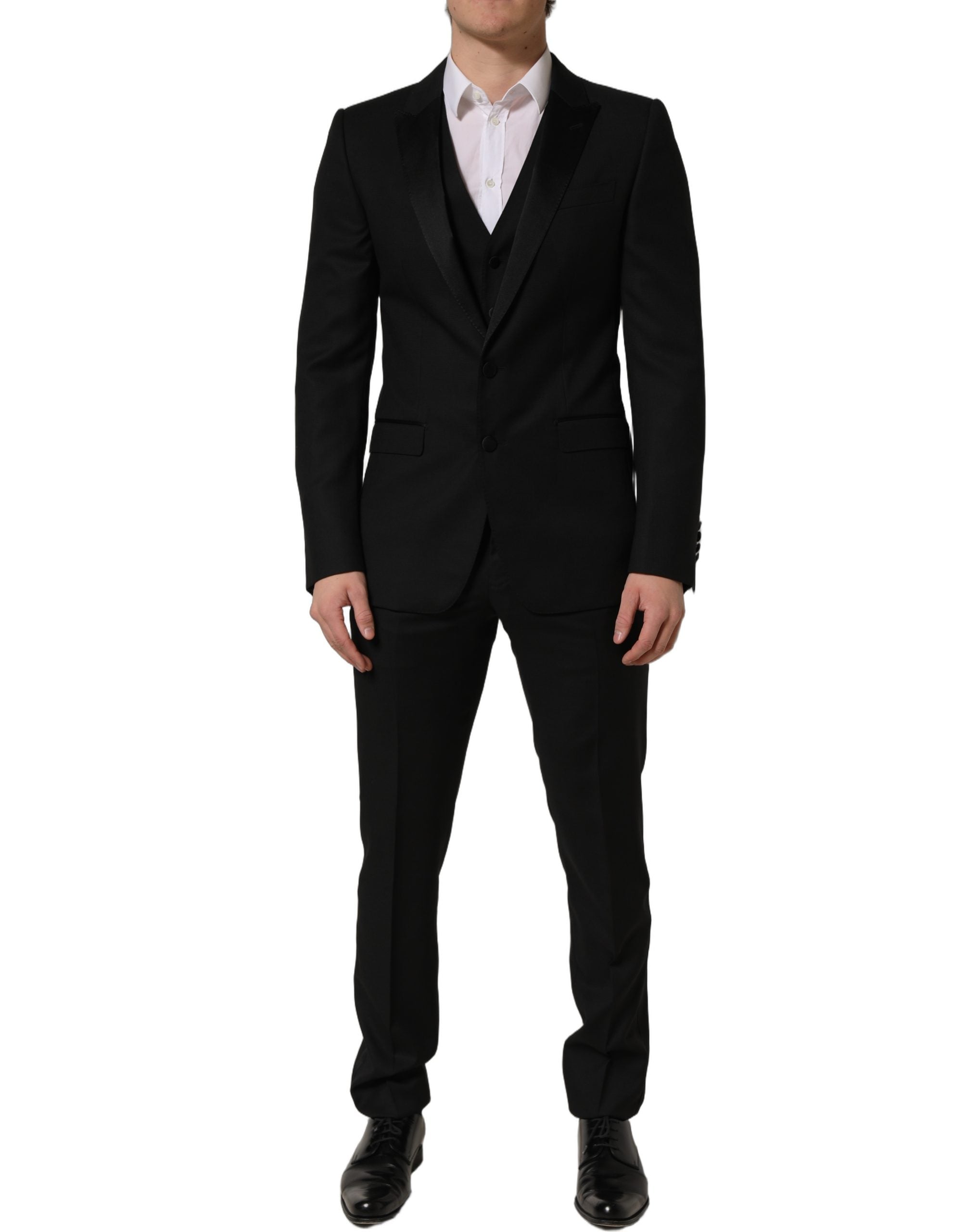 Black MARTINI Slim Fit Formal 3 Piece Suit