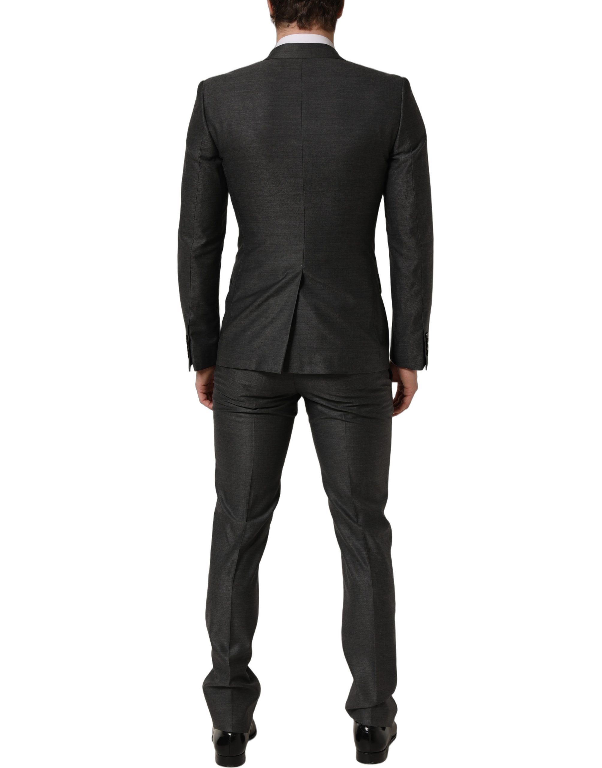 Gray MARTINI Slim Fit Formal 3 Piece Suit