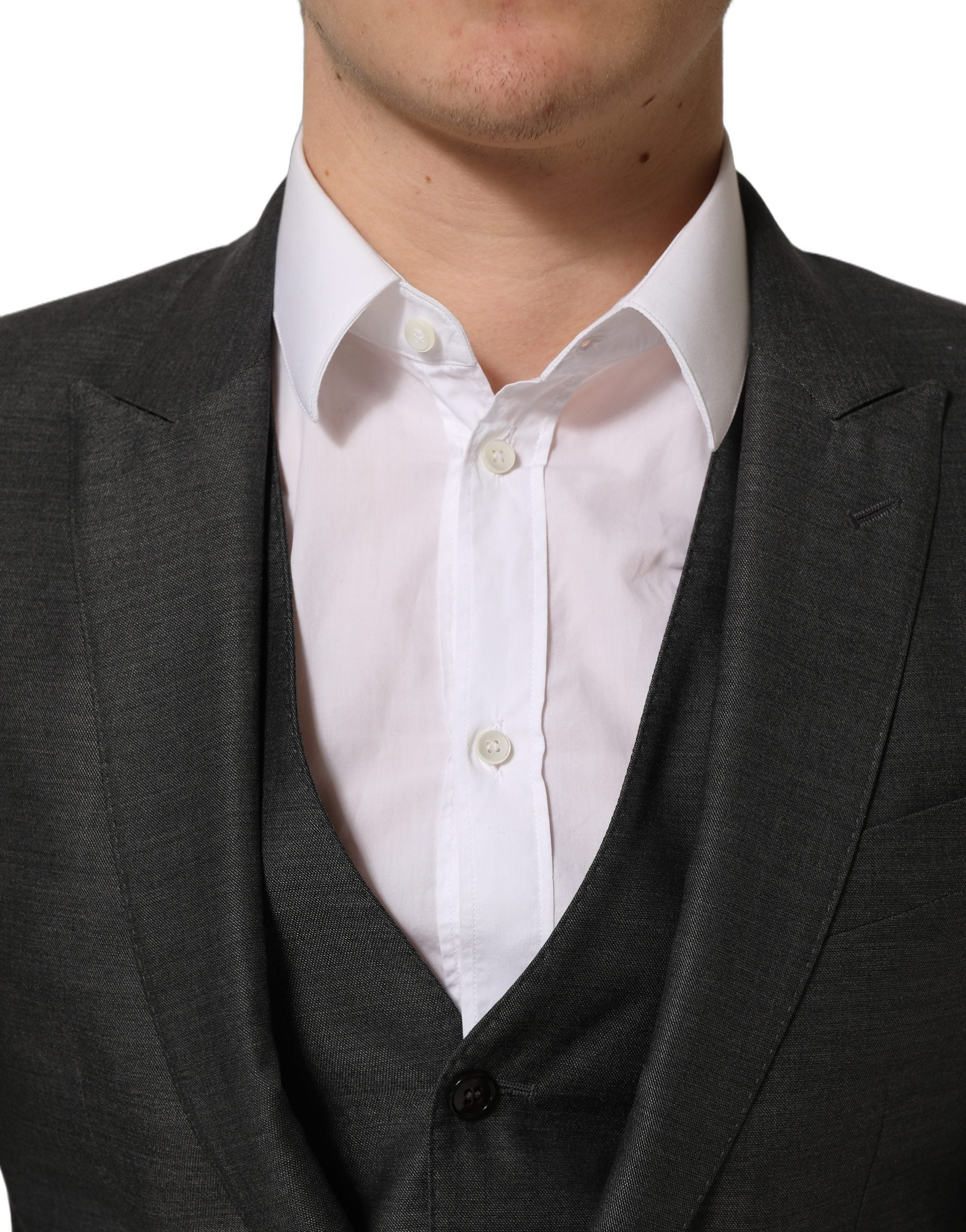 Gray MARTINI Slim Fit Formal 3 Piece Suit