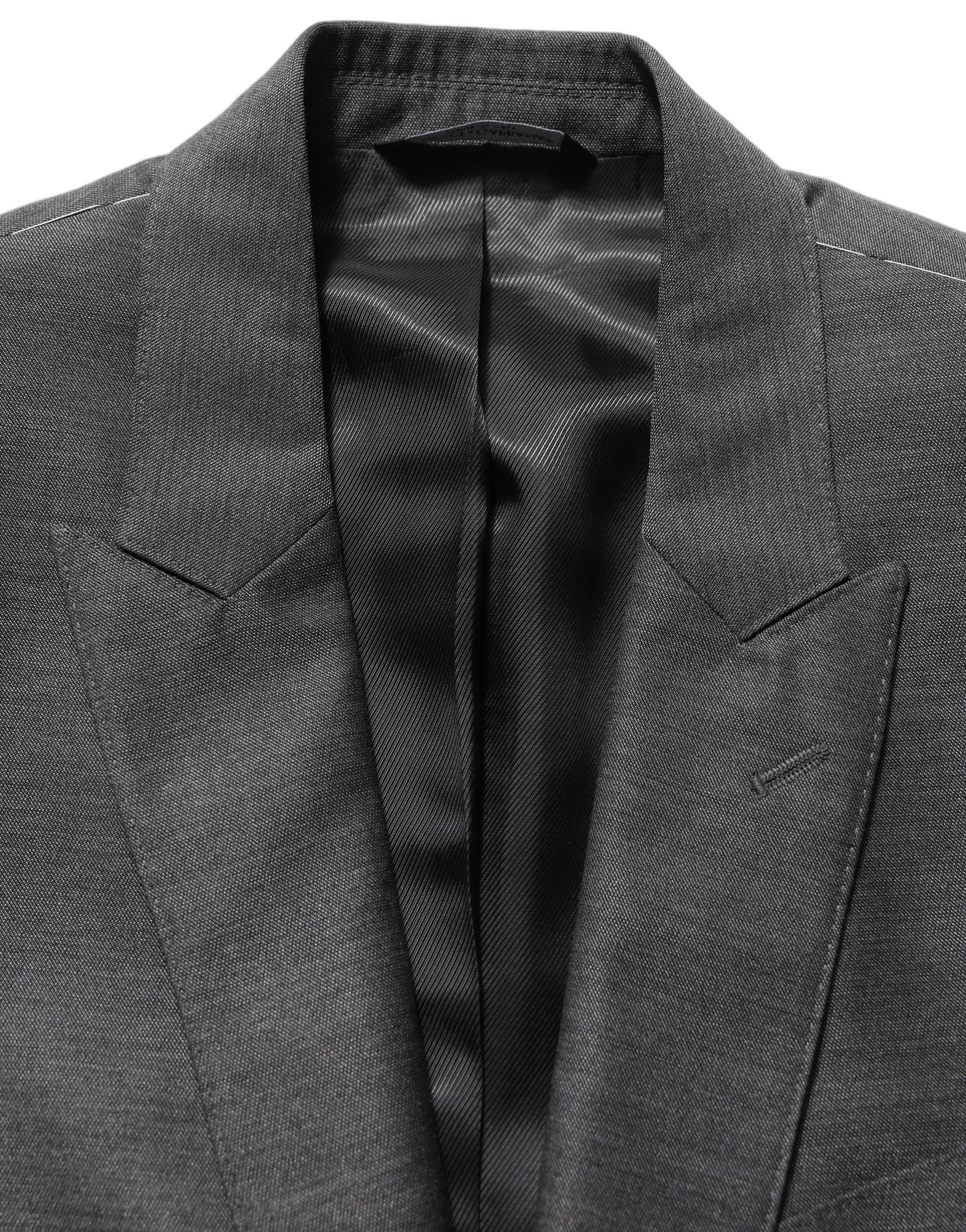 Gray MARTINI Slim Fit Formal 3 Piece Suit
