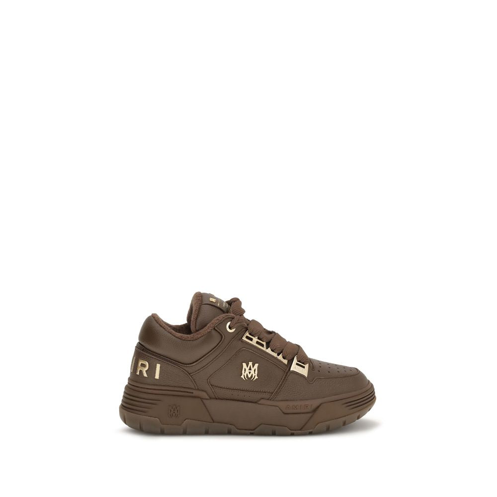 Brown Calf Leather Bos Taurus Chunky Sneakers
